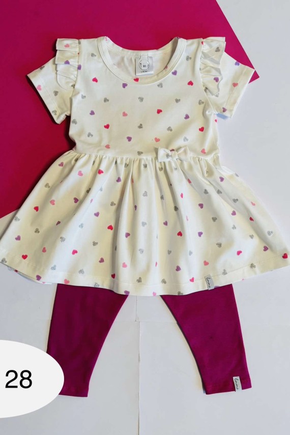 Linini ruha+legging szett 