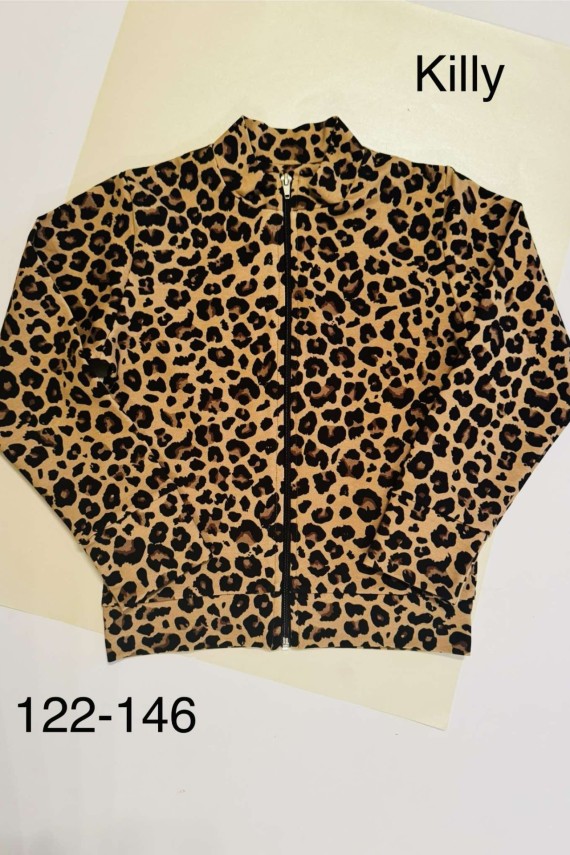 Killy design párducos kardigán 