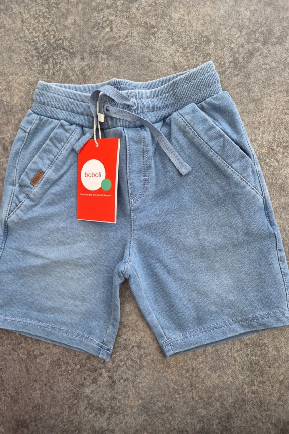 Boboli farmerhatású bermuda nadrág világoskék  színben 