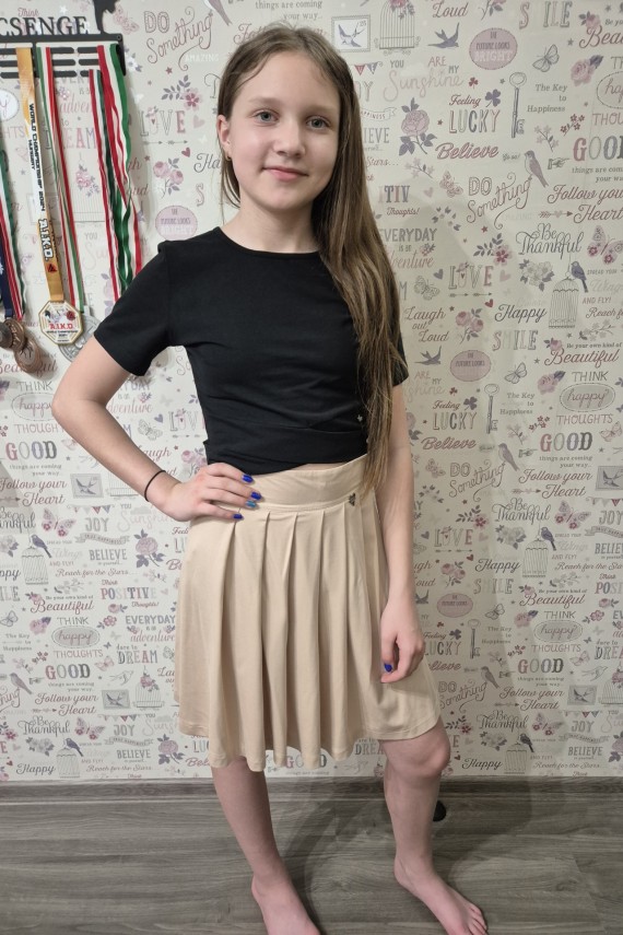 Killy design rakott bézs csinos szoknya 