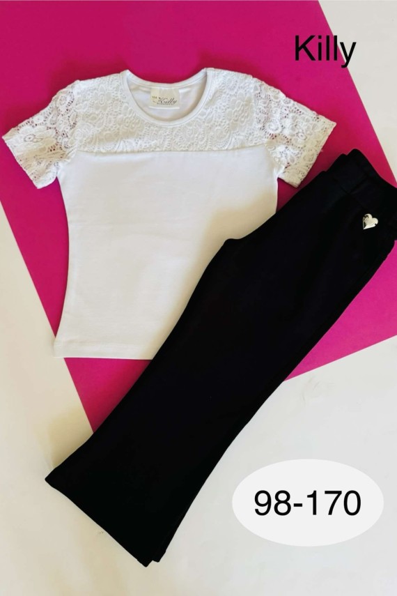 Killy design fekete trapéz nadrág 