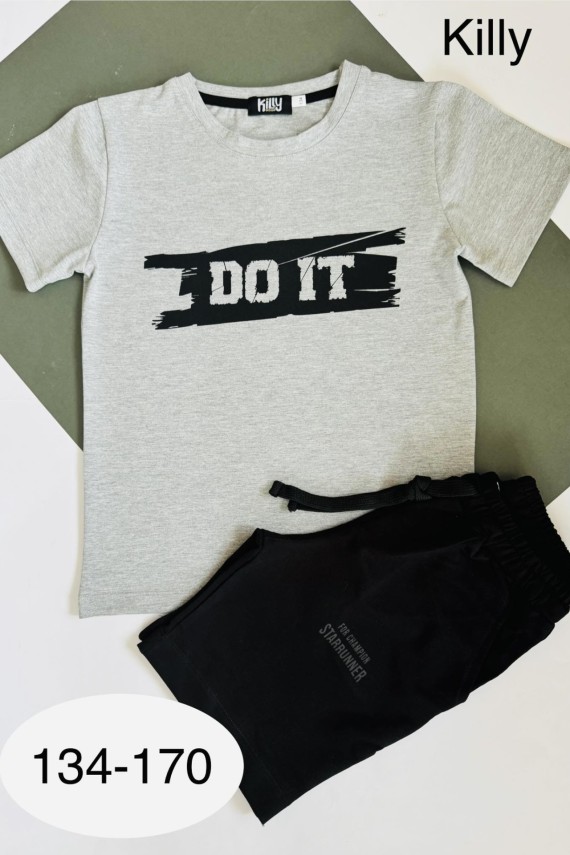 Killy design szürke póló 