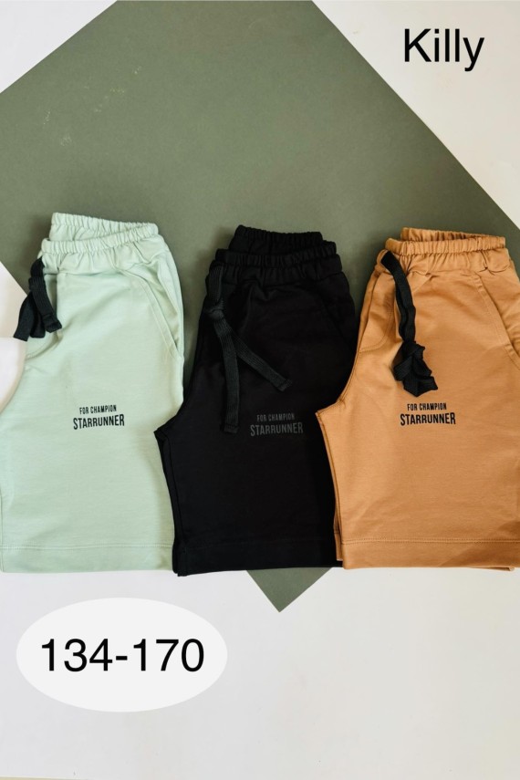 Killy design almazöld bermuda 