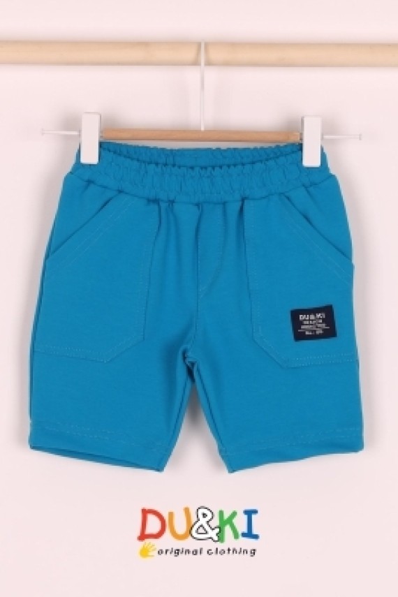 Du&ki pamut kék térdnadrág  