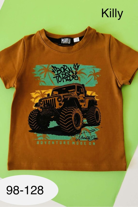 Killy design tégla színű póló 