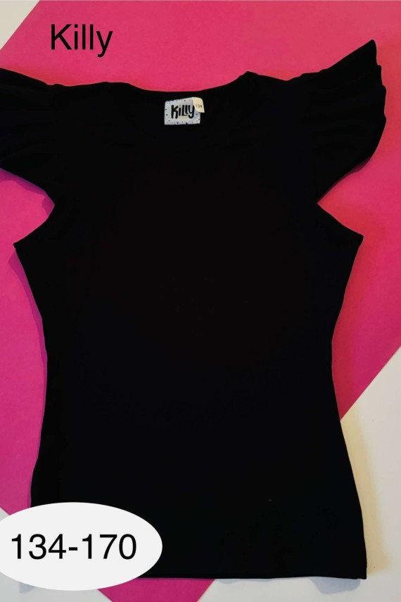 Killy design fekete lepke ujjú felső 