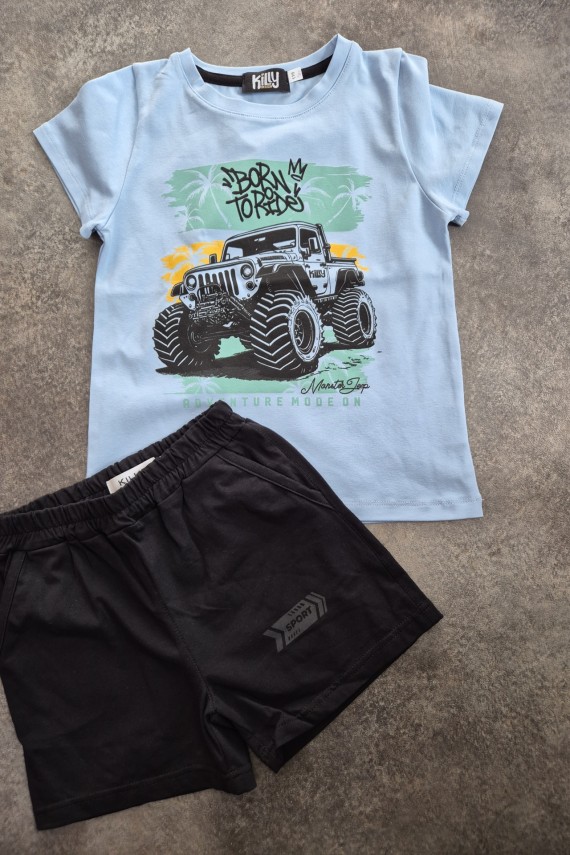 Killy design szett fekete bermudával 