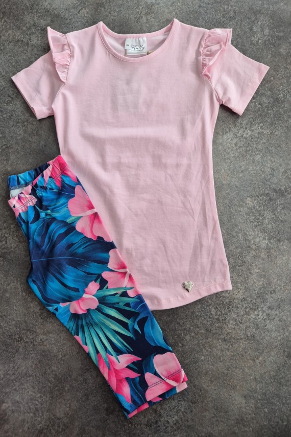 Killy design térdnadrágos rózsaszín szett 