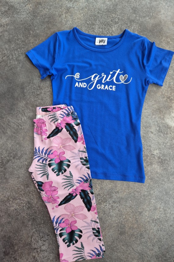 Killy design virágos térdnadrágos szett 