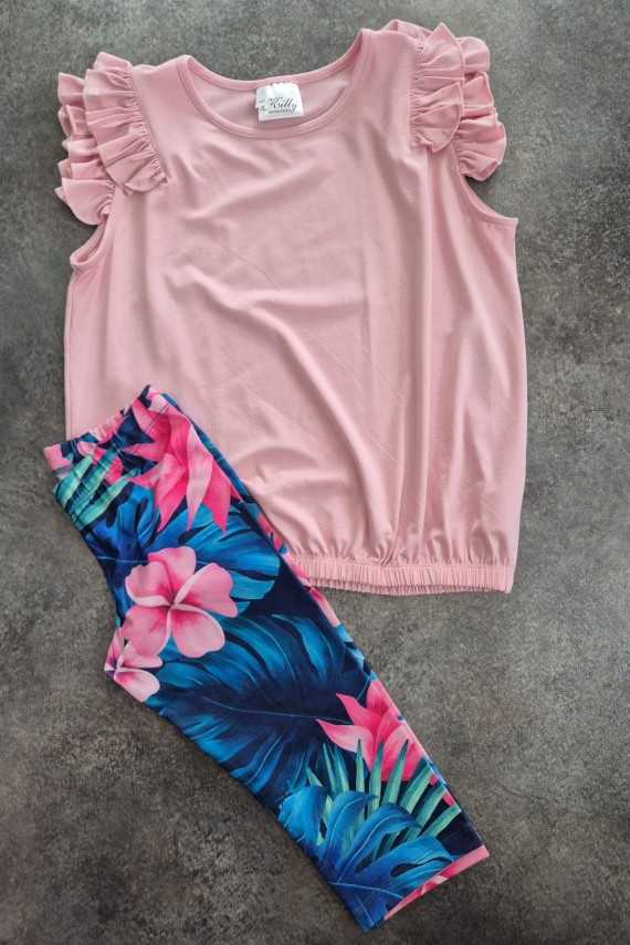 Killy design virágos térdnadrágos szett 