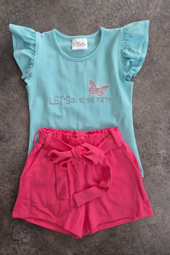 Killy design türkiz pólós szett 