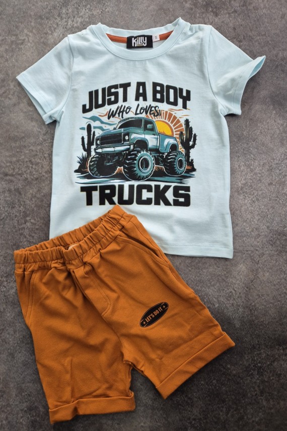 Killy design barna shortos szett 