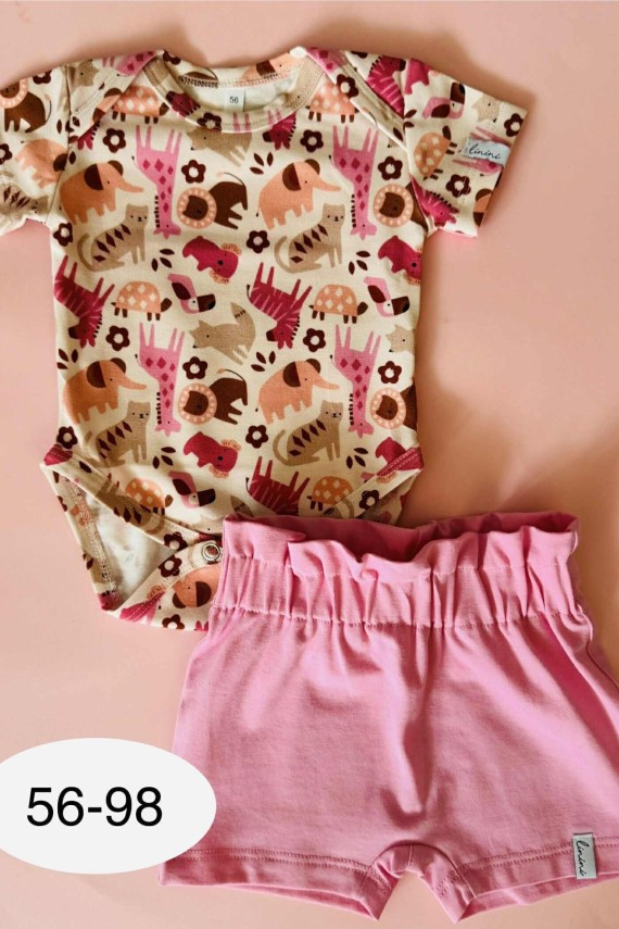 Linini rózsaszín szett 