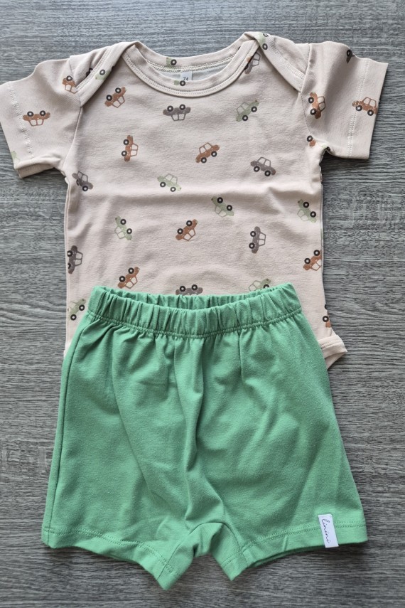 Linini autós bodys szett 