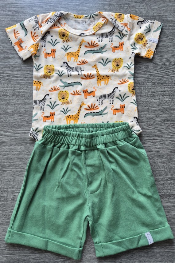 Linini állatos bodys szett 