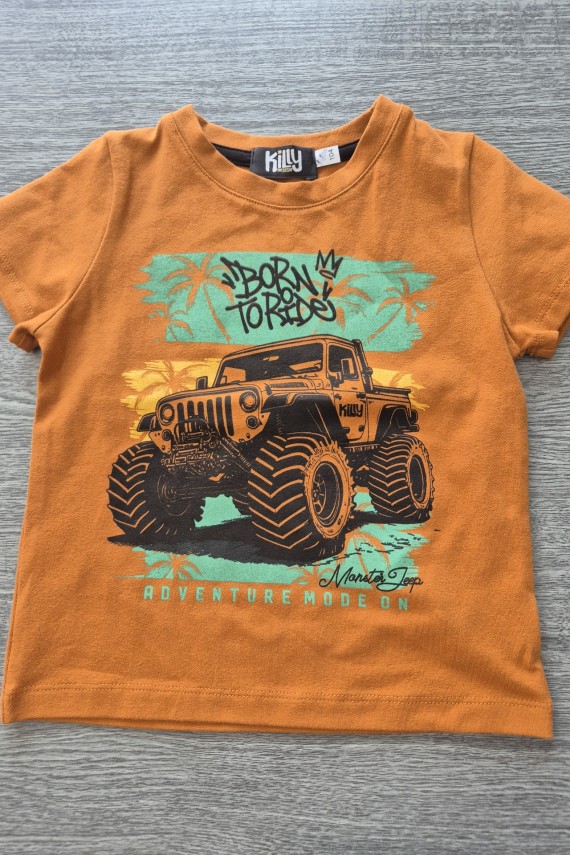 Killy design monster barna póló 