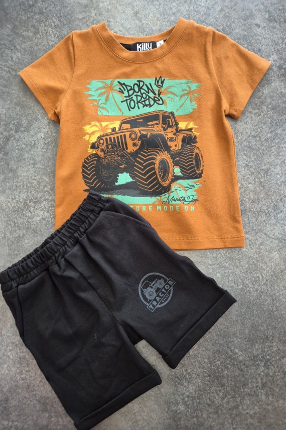 Killy design barna pólós szett 