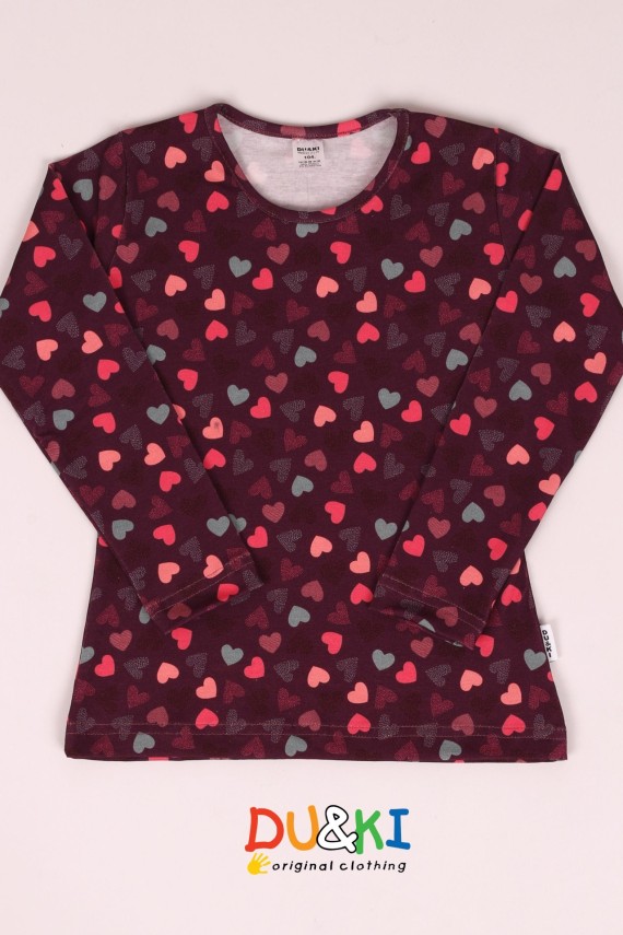 Du&ki kislány hosszú ujjú felső szívzápor 