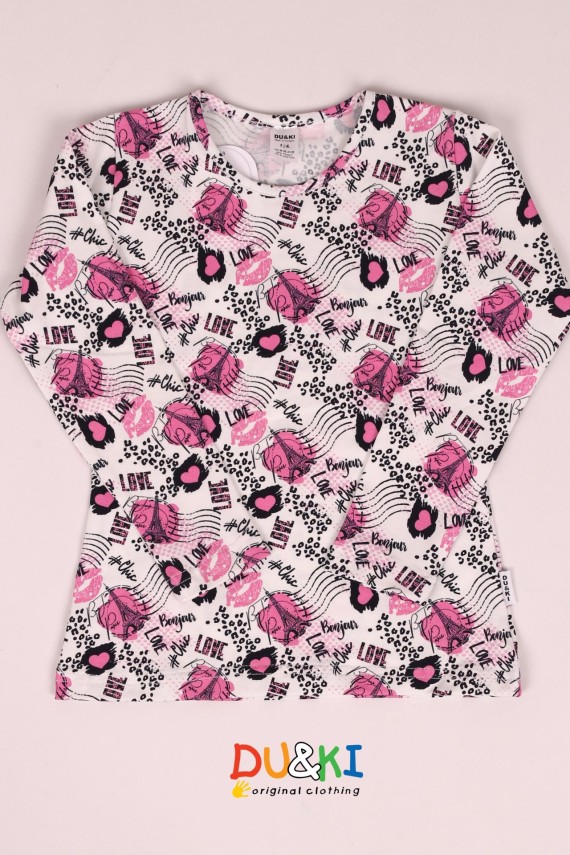 Du&ki kislány hosszú ujjú felső Párizs 