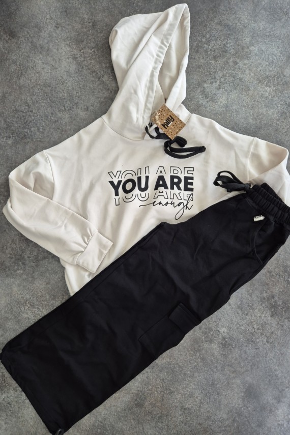 Killy design vagány lezser csajos szett gumis aljú nadrággal 