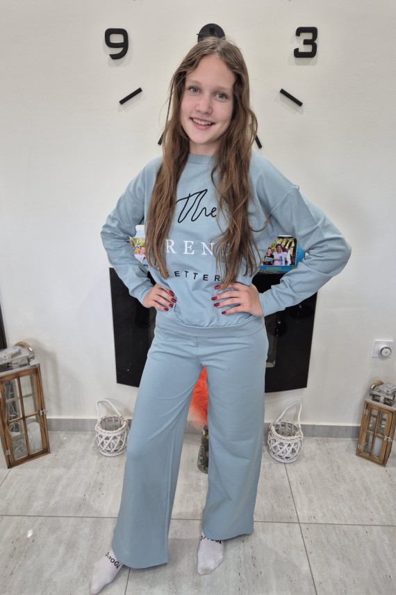 Killy design kék szett, kedvenc bőnadrág, felsővel