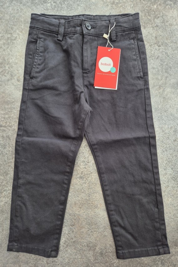 Boboli fekete vászon nadrág állítható derekú 