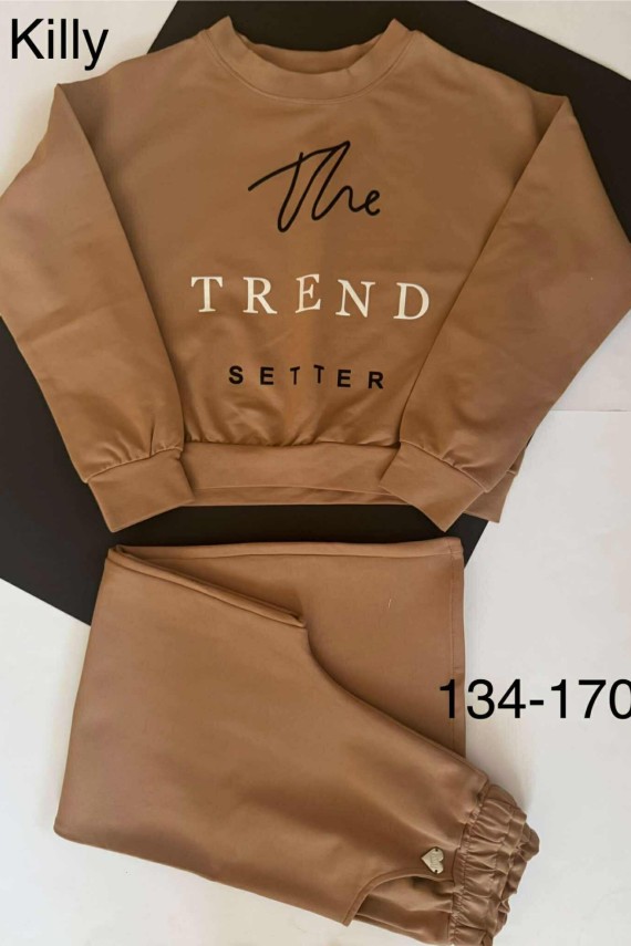 Killy design bő nadrágos barna szett 