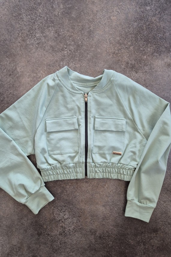 Killy design zöld rövid fazonú kabátka 