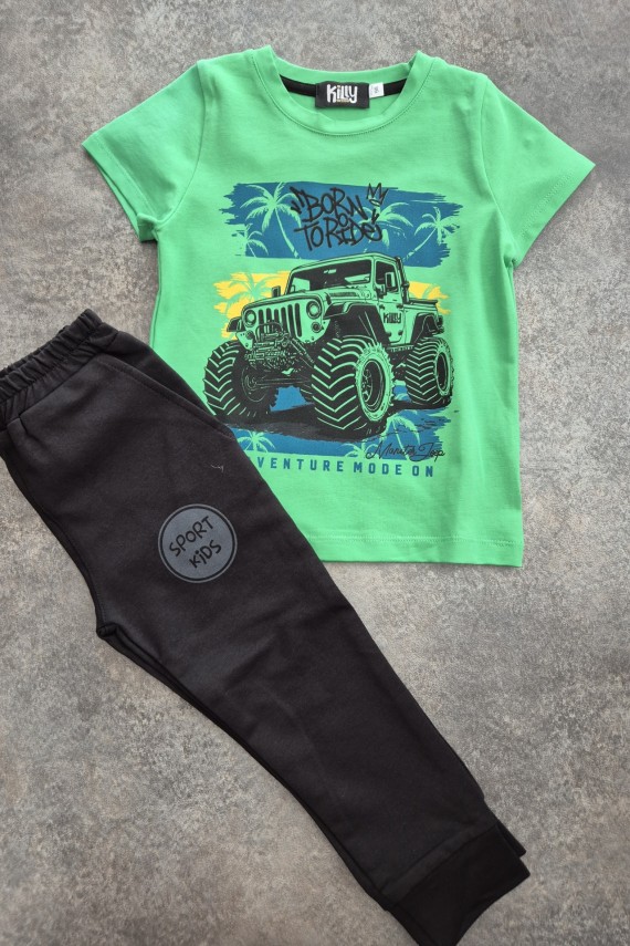 Killy design zöld pólós szett 