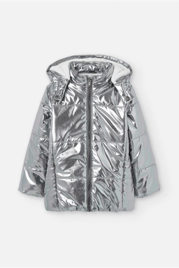 Losan szürke csillogó vastag téli kabát 