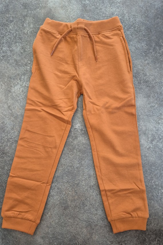 Losan barna enyhén bolyhozott melegebb állítható és gumis derekú nadrág 