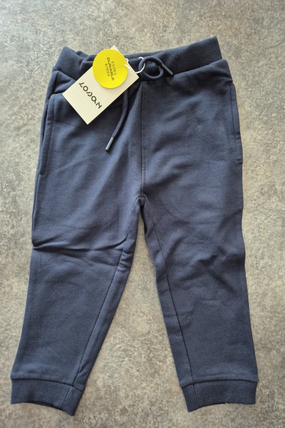 Losan enyhén bolyhozott állítható és gumis derekú pamut sötétkék nadrág 