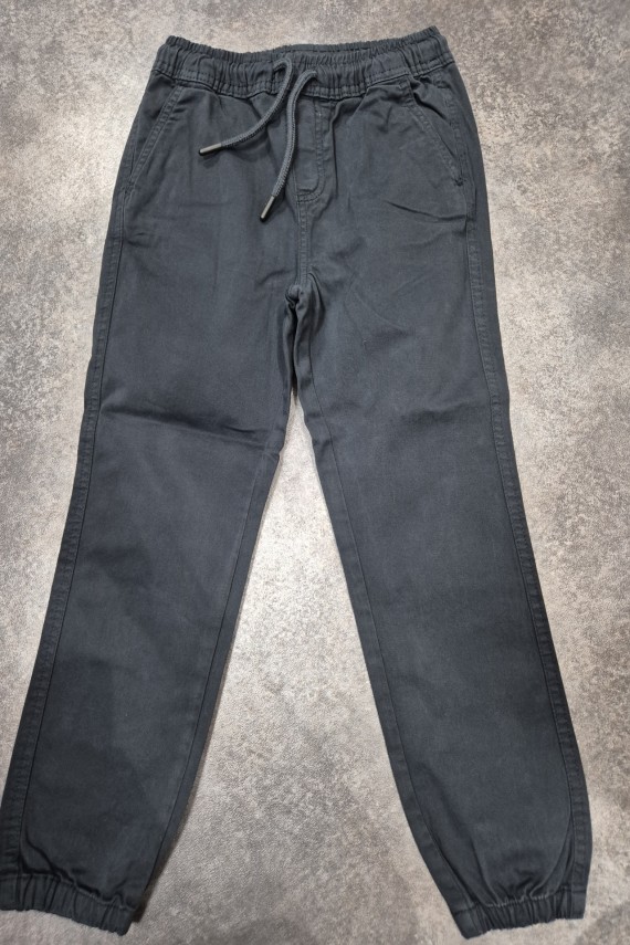 Losan állítható és gumis derekú csinos sötétkék vászon nadrág 