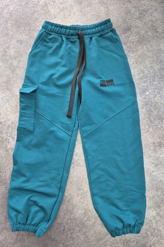 Killy design petrol zöld pulóver 