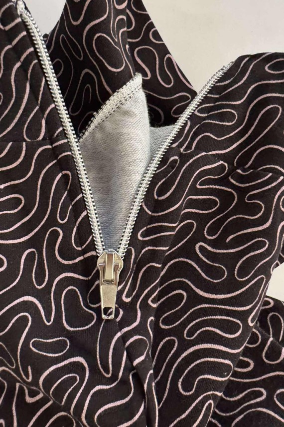 Killy design fekete rövid fazonú felső 