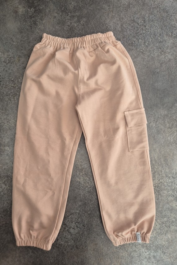 Linini zsebes bézs lezser lány nadrág 