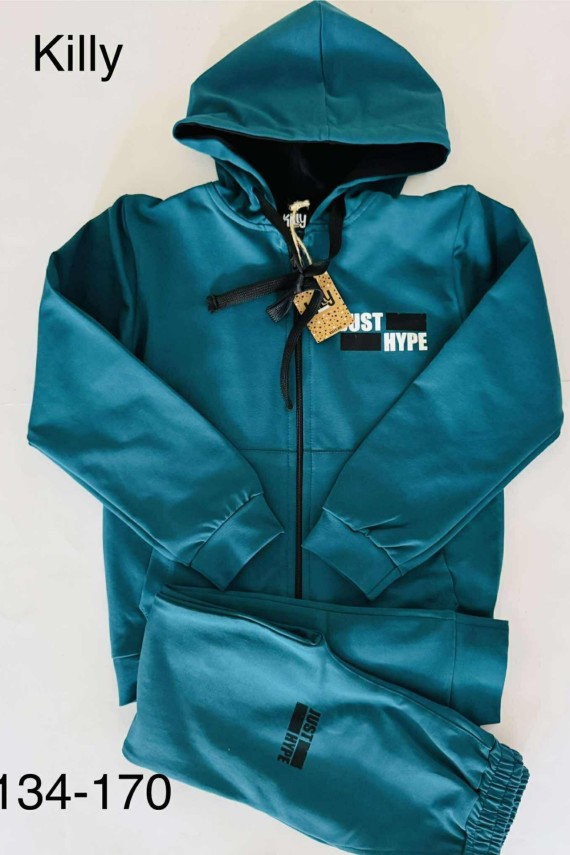 Killy design petrol zöld színű kardigán 