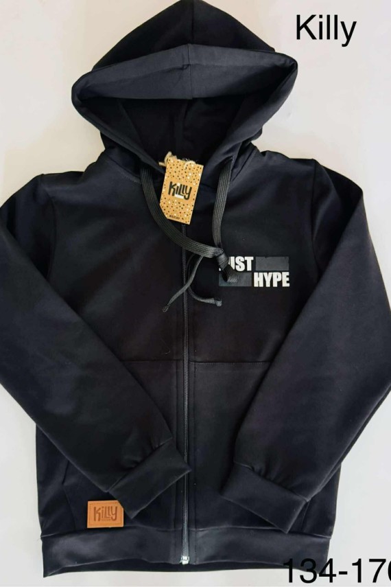 Killy design fekete kardigán nagyfiúknak 