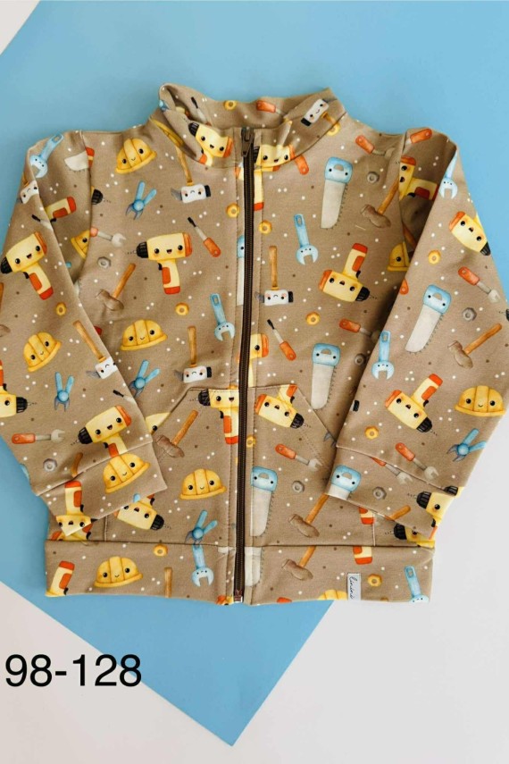 Linini szerszámos kardigán 