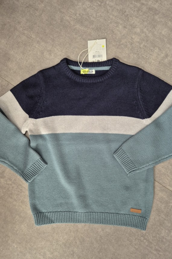 Losan kötött jellegű alkalmi nagyfiús pulóver 