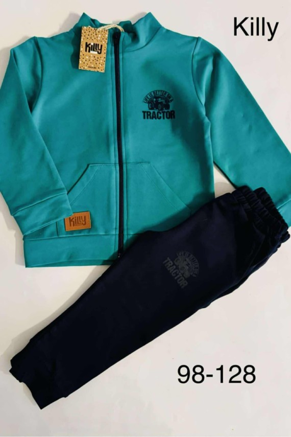 Killy design türkiz zöld kardigán 