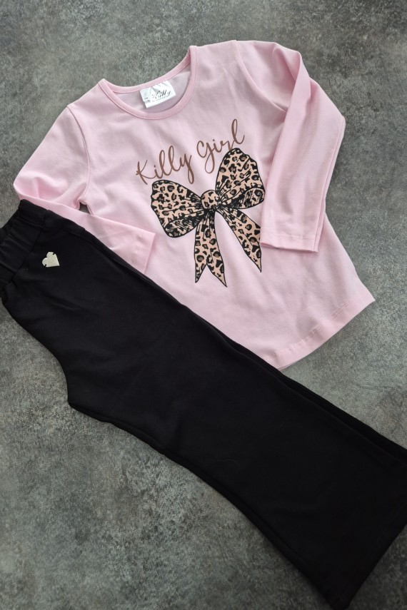 Killy design masnis felső,  fekete trapéz nadrággal szettben 