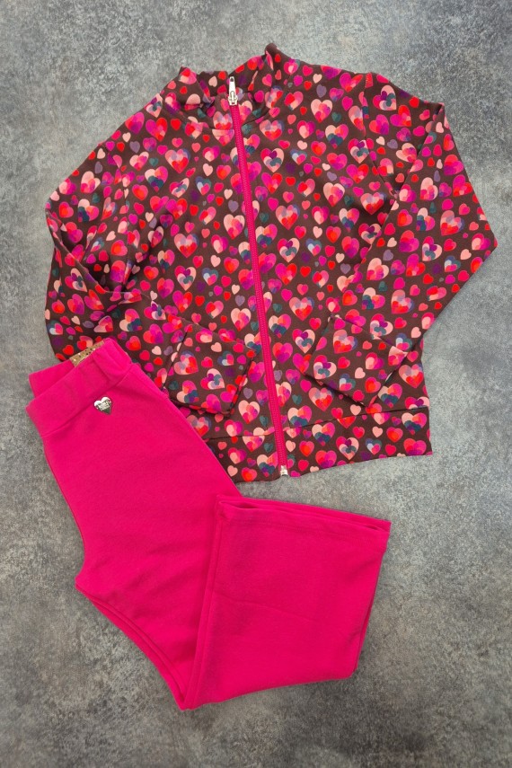 Killy design trapéz nadrágos pink szett 