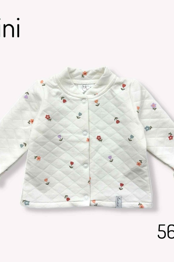 Linini virágos puha anyagú kardigán 