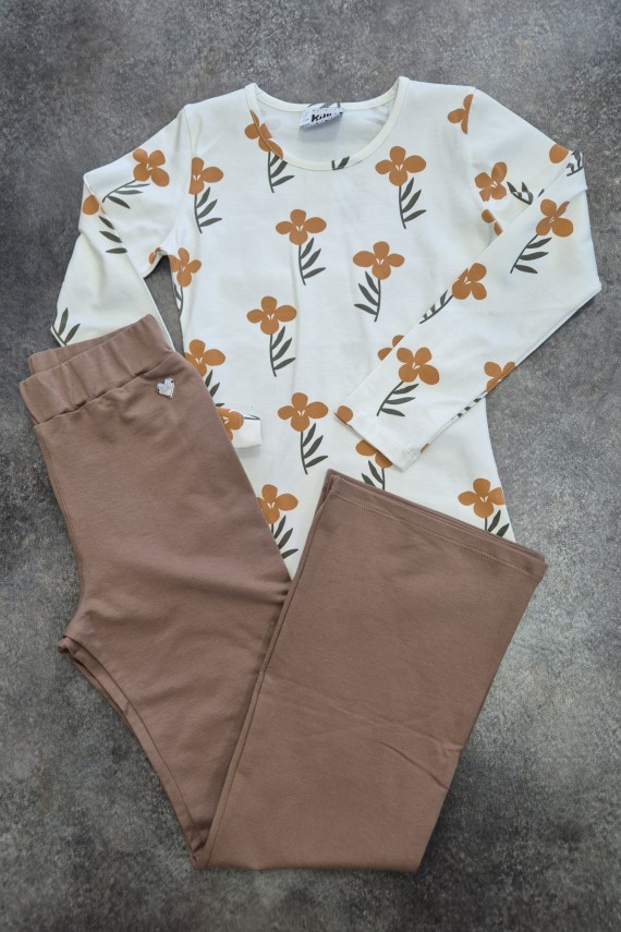 Killy design barna trapéz nadrágos szett 