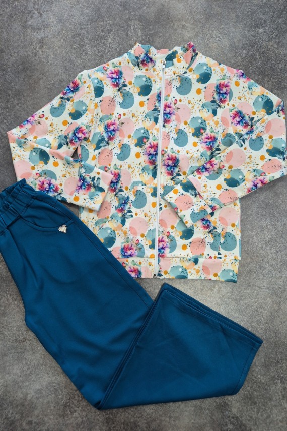 Killy design petrol kék bő nadrágos szett 