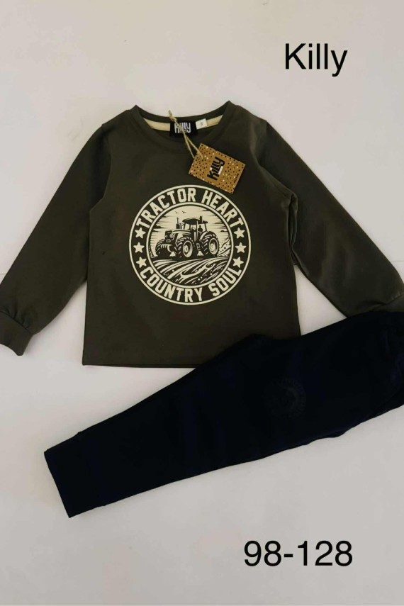 Killy design ovis khaki hosszú ujjú póló 