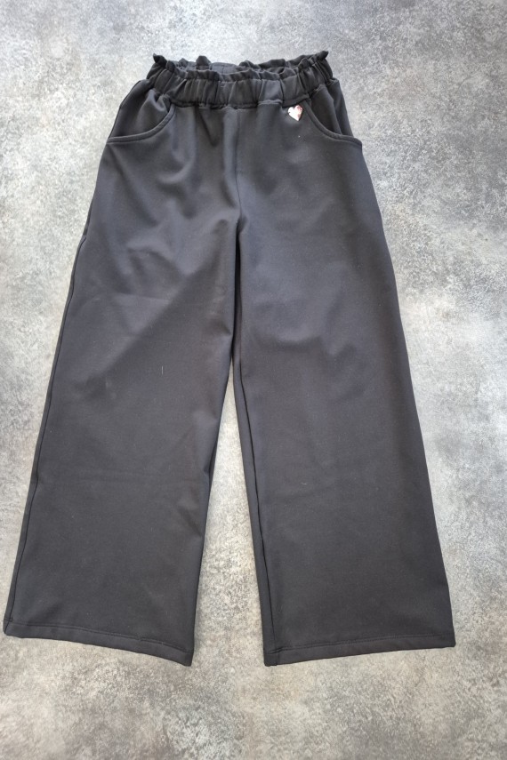 Killy design fekete belül bolyhozott melegebb bőr jellegű bő nadrág 