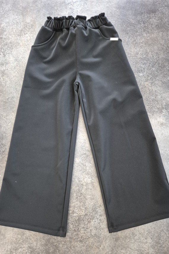 Killy design puha anyagú belül bolyhozott meleg  fekete bő nadrág 