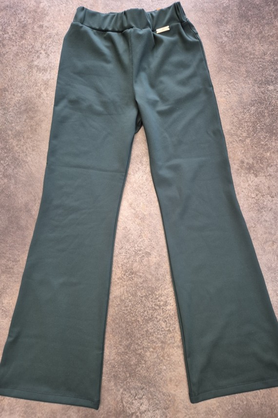 Killy design puha anyagú petrol zöld belül bolyhozott melegebb trapéz nadrág 